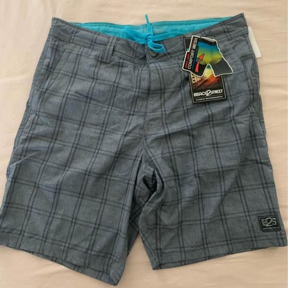 NWT Beach 2 Street Men's Size M Beach Volley Swim Drawstring Board Shorts - Picture 1 of 2